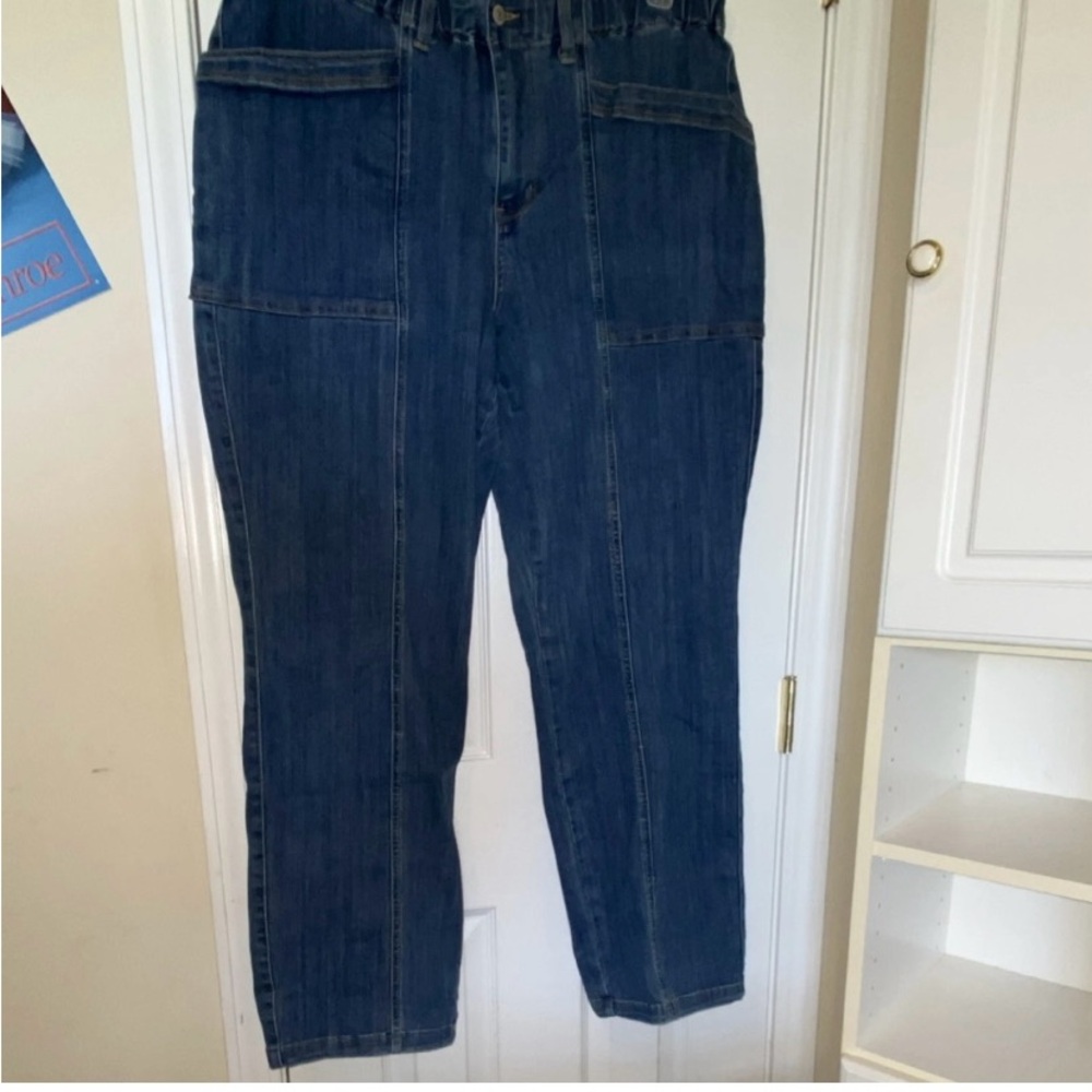 Womens Judy Blue 20W Relaxed Cargo Jeans
